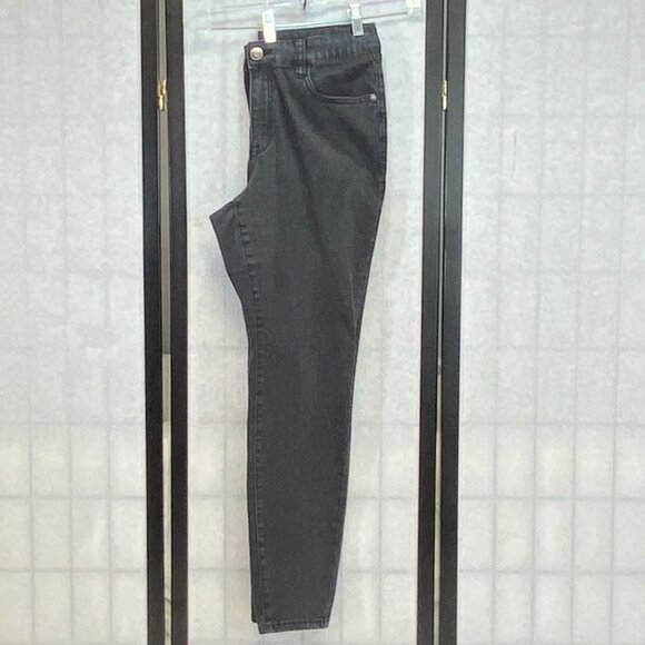 Lane Bryant High Rise Straight Leg Stretch Denim Jeans Black 12 - Picture 5 of 11